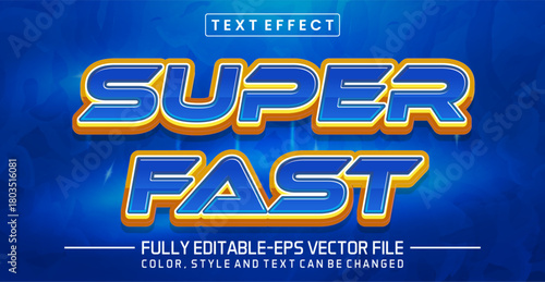 Super fast font Text effect editable