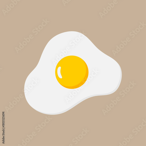 シンプルな目玉焼きのイラスト