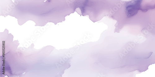 Dreamy Watercolor Lavender Petal Garden with Soft Purple Tones, Light Floral Airbrush Texture and Peaceful Spring Meadow Ambience for Design Projects and Invitations