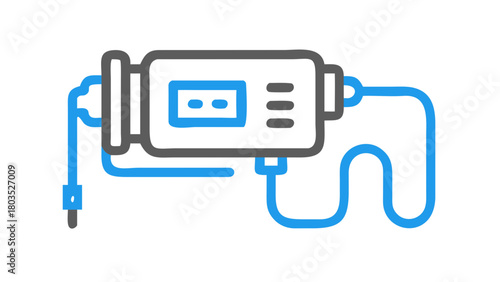 Icon of an Infusion Pump Representing Medical Treatment