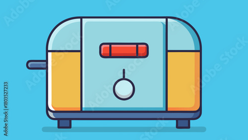 Illustration of a simple autoclave machine in flat design