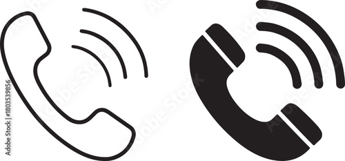 vector illustration of a phone call icon
