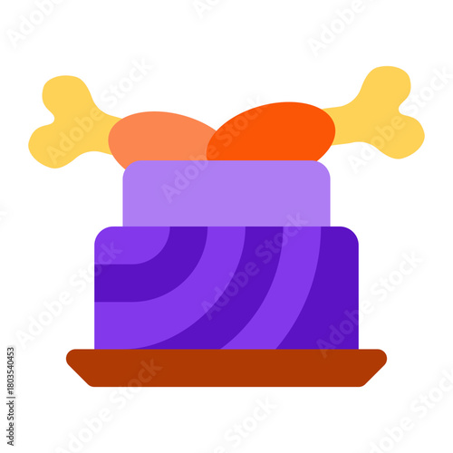 Fried chickenmeat icon
