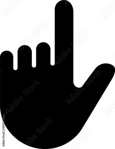 人差し指を立てる手のアイコン