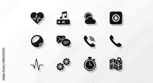 food icons set