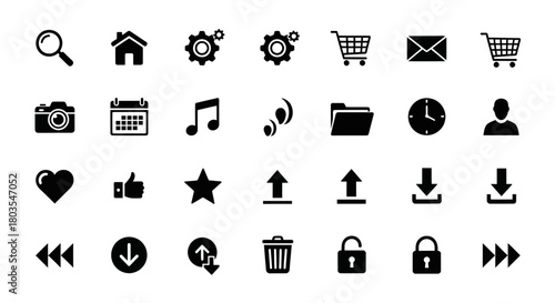 set of icons for web design