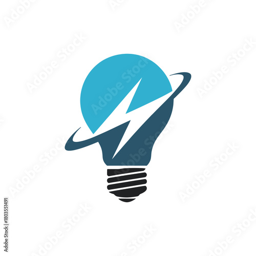 Modern Electrical Lightning Bolt Logo