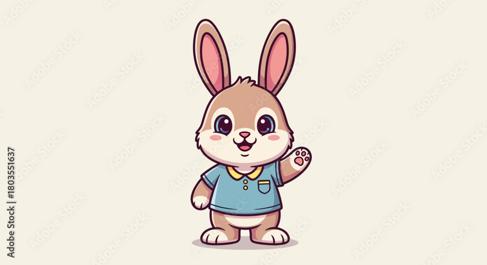 Fototapeta premium easter bunny with egg