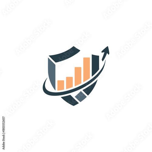 Modern Financial Growth Logo Design