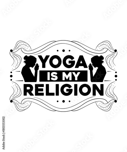 Canvas Print yoga is my religion