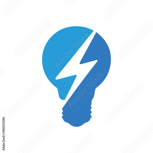 Modern Electrical Lightning Bolt Logo