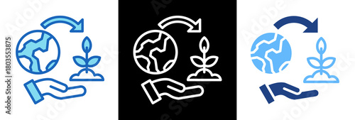 Conservation Efforts tripplestyle icon