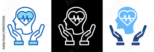 Mental Health tripplestyle icon