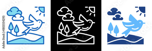 Enviromental tripplestyle icon