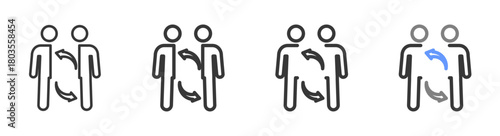 The Ultimate interaction Styles with Variations Line of icon set vector illustration