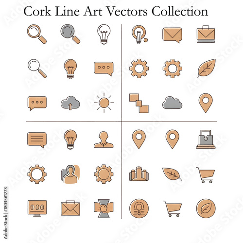 Cork Texture Vector Illustration