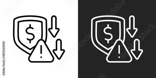 Prevention Icon In Black And White Outline Style