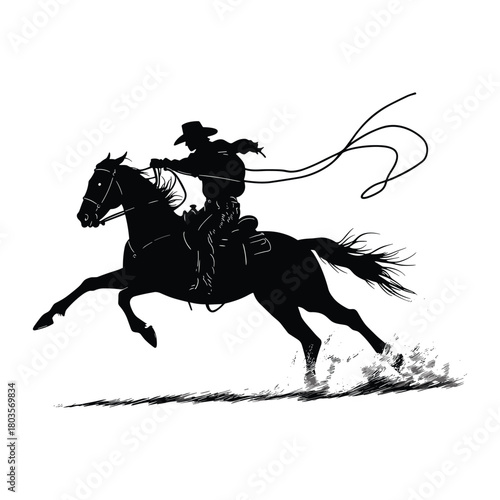 horse rider silhouette