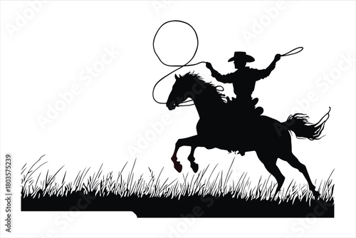 horse rider silhouette
