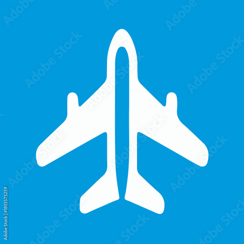 vector illustration of airplane icon