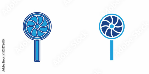 Blue lolipop icon. Design for business. Stock vector,