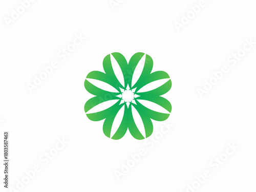 Nature leave logo design green eco concept bio ecology life environmental