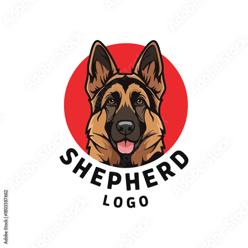 Loyal German Shepherd logo design for premium brand identity creation