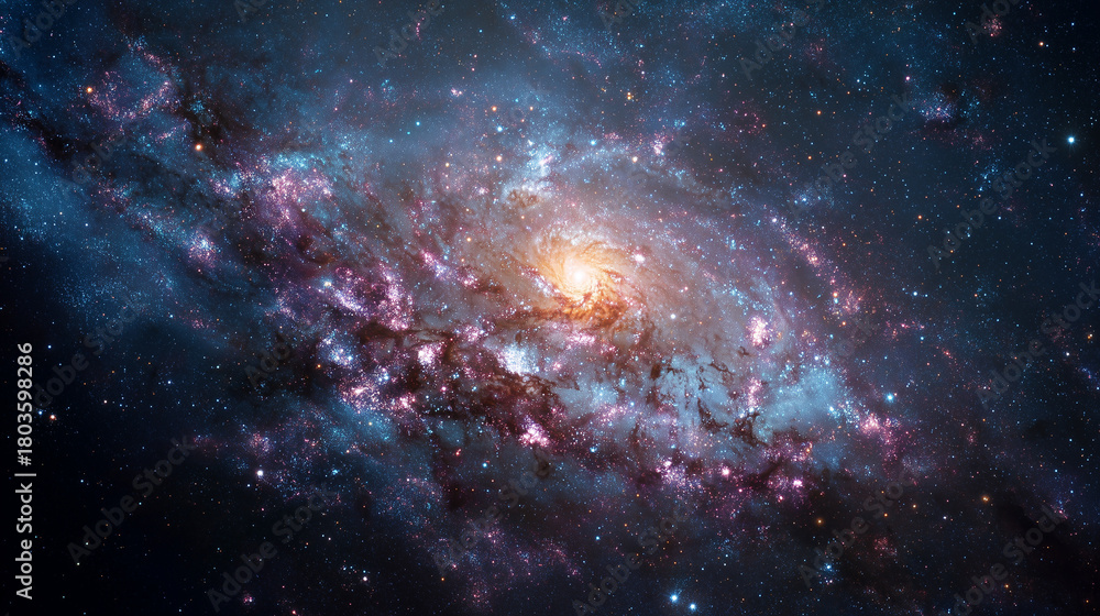 Naklejka premium Spiral Galaxy