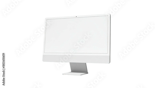 Wallpaper Mural Clean, white desktop computer on a stand Torontodigital.ca