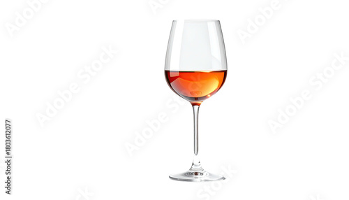 Wallpaper Mural Tall wineglass filled with amber liquid against a black background Torontodigital.ca