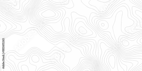 Abstract minimal The pattern discovery vector topo map creative discovery White wave grid stripe line map topography. vector geographic contour mounted map background.	