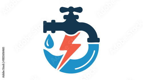 Water and energy resource icon