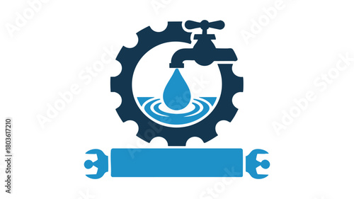 Plumbing service and repair icon