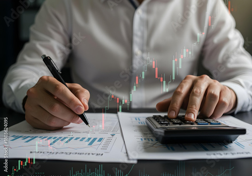 business man working on laptop
