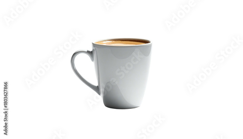 Wallpaper Mural Simple white mug of coffee isolated on a black background Torontodigital.ca