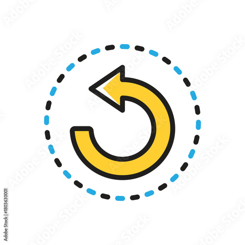 Multi color icon for reverse