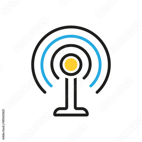 Multi color icon for transmit