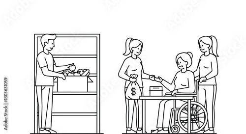 Community support and volunteer work for elderly assistance help