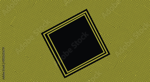 Dynamic frame with halftone pattern adds modern flair to your projects