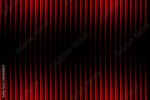 Abstract vertical red and black gradient stripes creating a dramatic modern and energetic digital art background with a central dark void