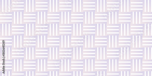 Geometric pink gradient seamless overlap triangle fabric lap ornament decoration wall and floor line square mosaic floral wallpaper background.	