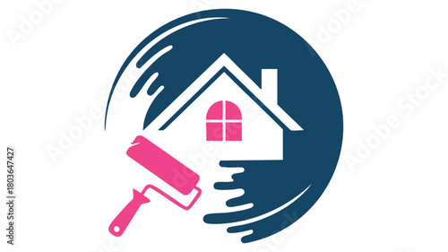 Home painting and renovation logo