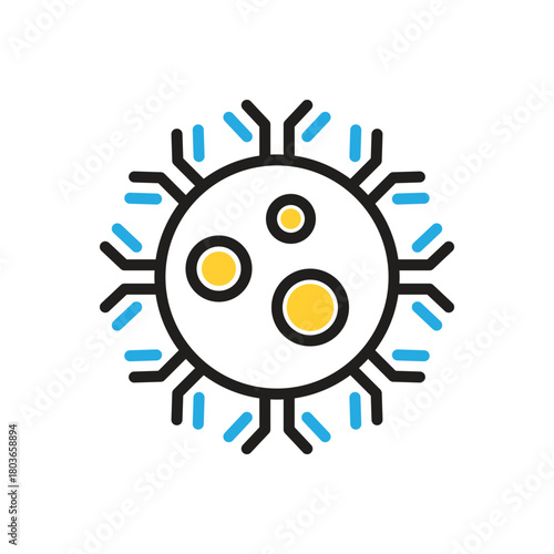 Multi color icon for antibody