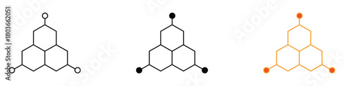 Hormones icon vector. chemistry and science innovation symbol. vector illustration.