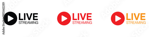 Live streaming icon vector. Streaming Video and Broadcasts symbol. vector illustration.