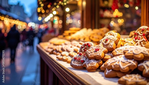 Christmas Market Cookie Display