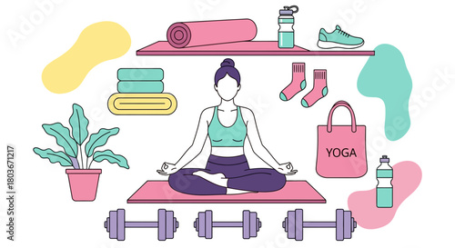 Find inner peace with yoga and meditation at your tranquil home gym