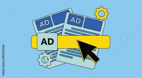 Drive clicks for your ads with this professional marketing concept