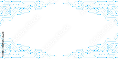 Abstract technology circuit board or motherboard texture design. Suitable for internet connection, communication, software coding and engineering. Vector