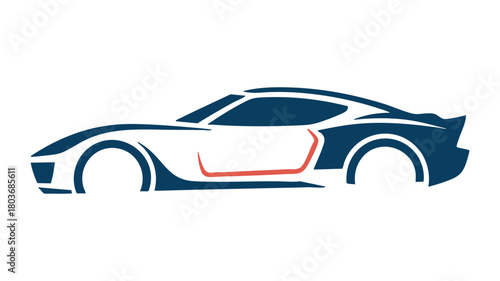 Dynamic auto vector graphic logo